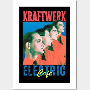 Kraftwerk Vintage 1970 // Electric Cafe Original Fan Design Artwork Posters and Art